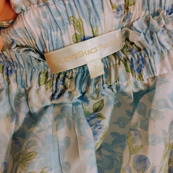 LoveShackFancy Rainbow Clouds Ruffle Mini Skirt | Small | Like New Cottage Core - Picture 7 of 9